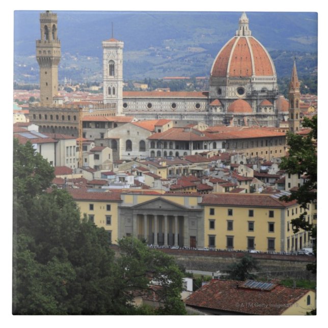 Carreau Paysage urbain de Florence (Devant)