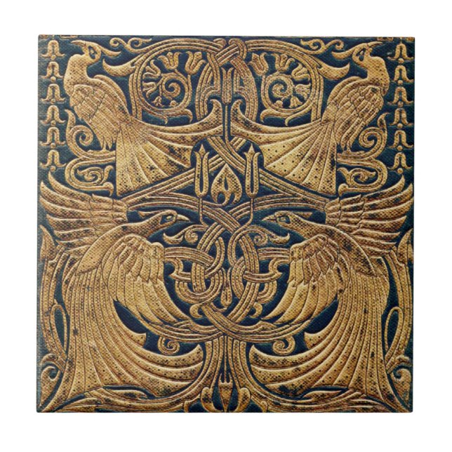 Carreau Peacock Art Nouveau (Devant)