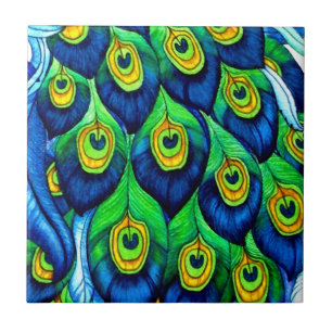 Carreau Peacock Feathers Design