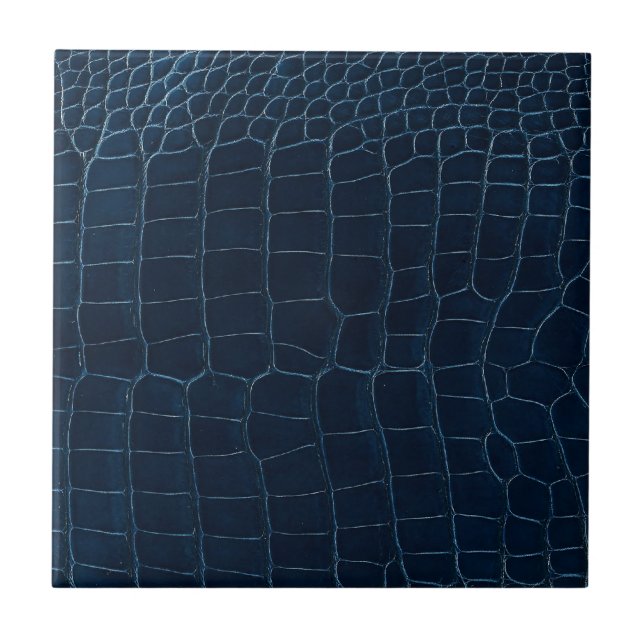 Carreau peau bleue d'alligator (Devant)