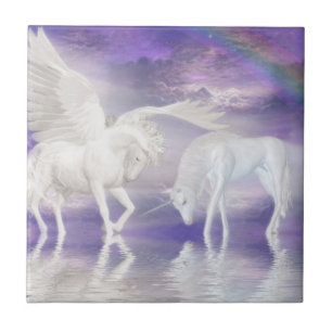 Carreau Pegasus et licorne