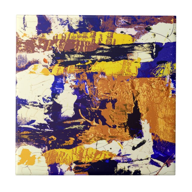 Carreau Peinture Abstraite (Devant)