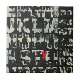 Carreau Peinture d'alphabet par le Normand Wyatt