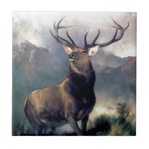 Carreau Peinture d'animal sauvage d'élans