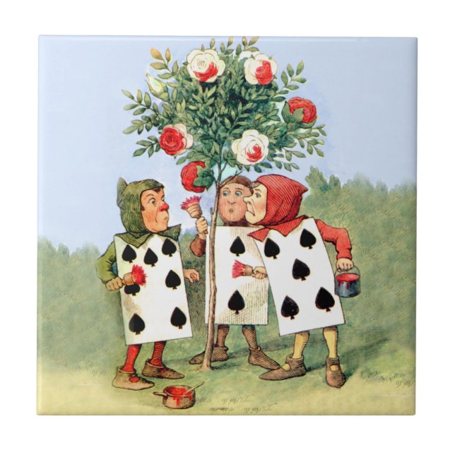 Carreau Peinture de Cardmen les roses de la Reine au pays (Devant)