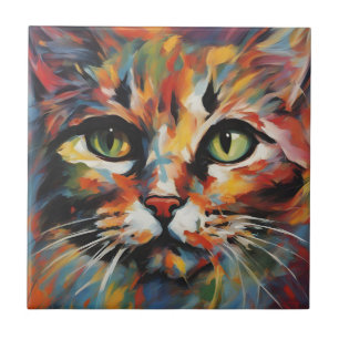 Carreau Peinture de chats
