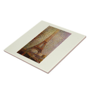 Carreau Peinture de Georges Seurat : La Tour Eiffel (1889)