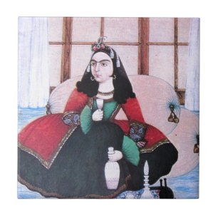 Carreau Peinture de Qajar
