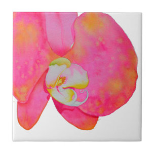 Carreau Peinture d'orchidée rose