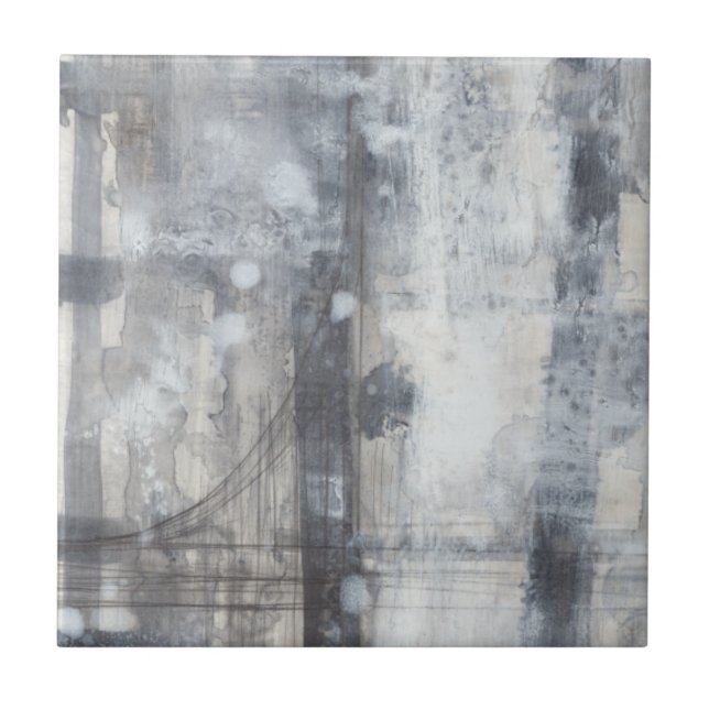 Carreau Peinture gris contemporaine (Devant)