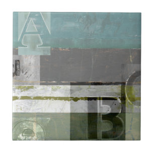 Carreau Peinture moderne avec les lettres assorties