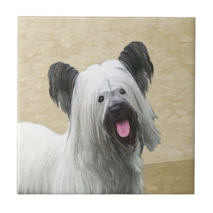 Carreau Peinture Skye Terrier - Cute Original Chien Art