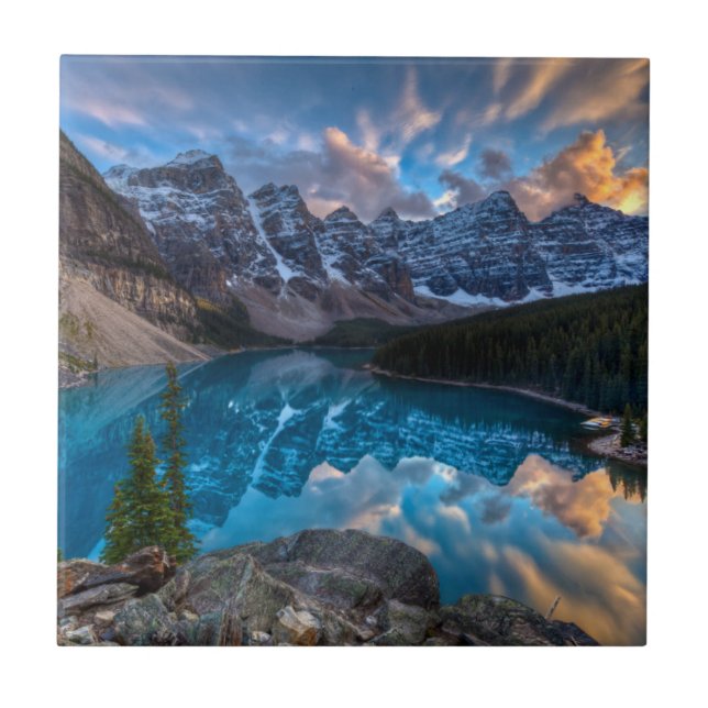 Carreau Peinture sur la moraine (Devant)