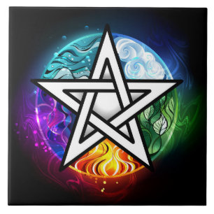Carreau pentagramme du Wiccan