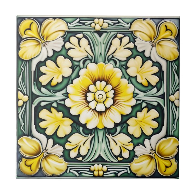Carreau Peranakan design vintage (Devant)