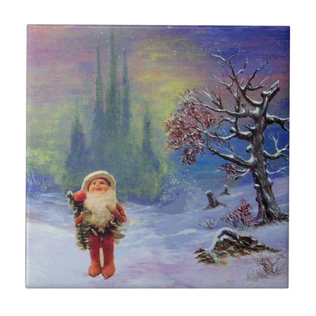 CARREAU PÈRE NOËL DES GNOMS (Devant)