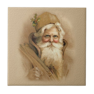 Carreau Père Noël du Vieux Monde en Brown