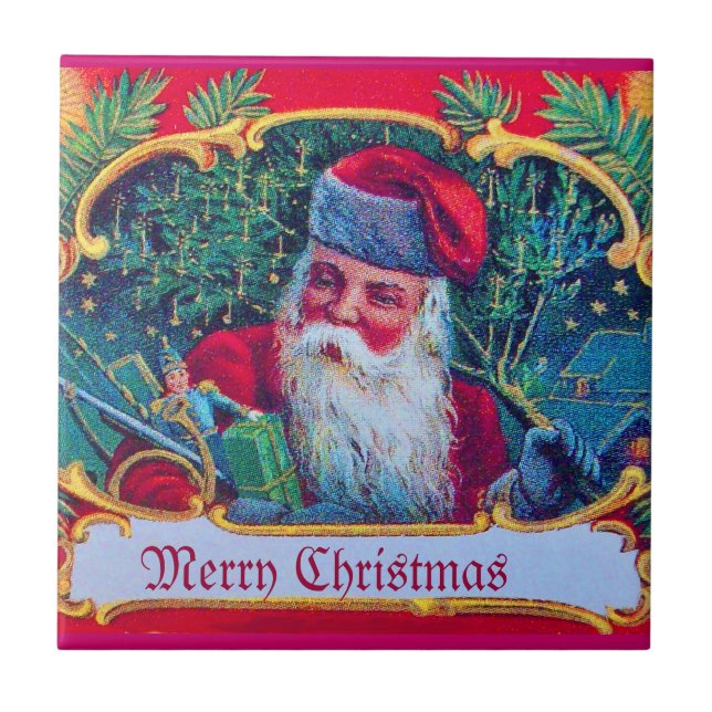 CARREAU PÈRE NOËL VINTAGE (Devant)