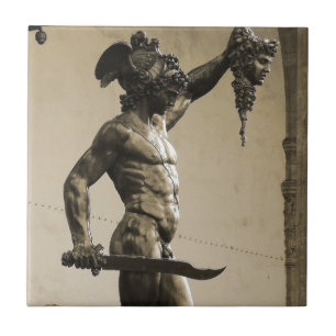 Carreau Perseus avec la tête de la méduse