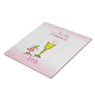 Carreau Personnaliser le nom de la fille Pink First Holy C