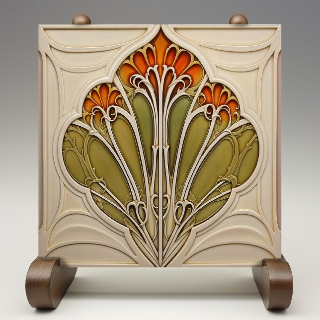 Carreau Pétales d'automne Art nouveau (Créateur téléchargé)