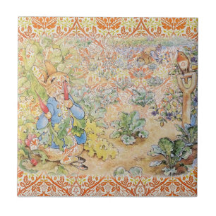 Carreau Peter Rabbit Beatrix Potter en Carrelage en cérami