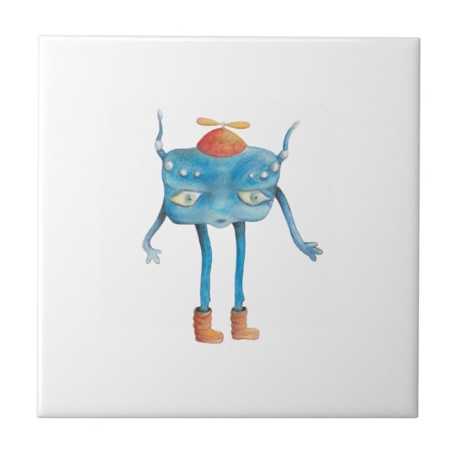 Carreau Petit Alien Pi (Devant)
