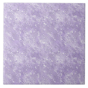 Carreau Petit motif en soie moirée lilas lavande