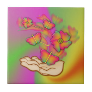 Carreau Petite (4,25 po x 4,25 po) Carrelage photo en céra