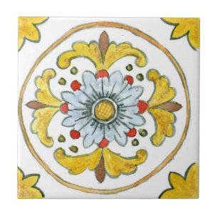 Carreau Petite céramique "Nubia" d'inspiration sicilienne