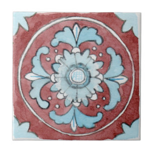 Carreau Petite céramique "Nubia" d'inspiration sicilienne