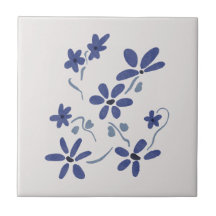 Petite Fleurs Romantiques Bleues