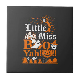 Carreau Petite Mademoiselle Boo Yah Fantômes de Halloween 