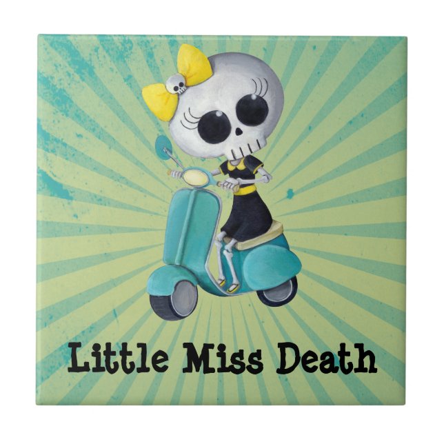 Carreau Petite Mlle Death sur le scooter (Devant)