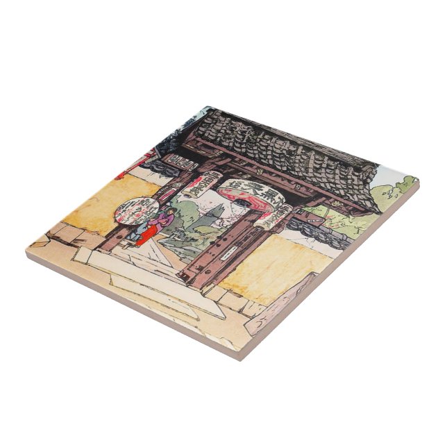 Carreau Petite porte classique japonaise orientale fraîche (Côté)