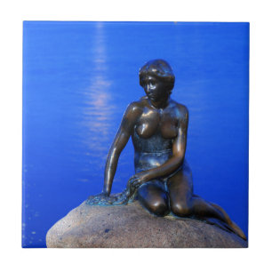 Carreau Petite statue de sirène, Copenhague, Danemark