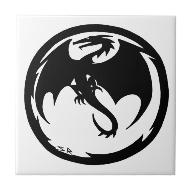 Carreau Petite tuile Black Dragon (Devant)