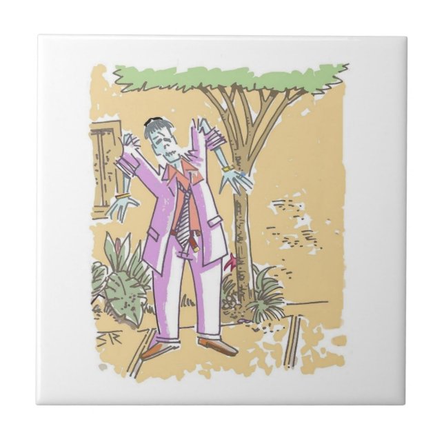 Carreau Petite tuile zombie (Devant)