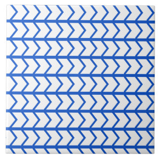 Carreau Petits Chevrons Art déco en Carrelage bleu