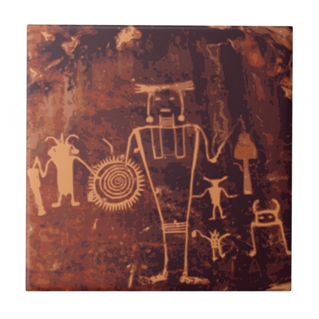 Carreau Petroglyph, Monument National de Dinosaur, Colorad (Devant)