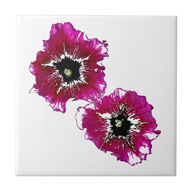 Carreau Petunias d'été (Devant)