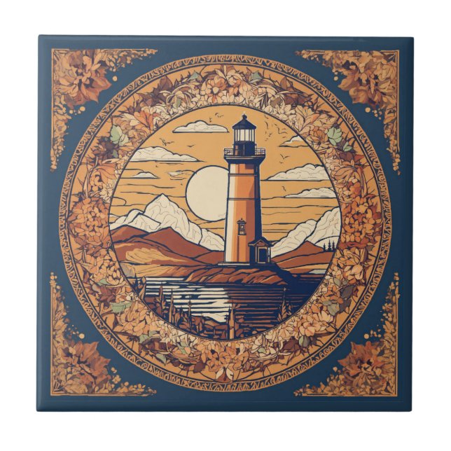 Carreau Phare beige vintage (Devant)