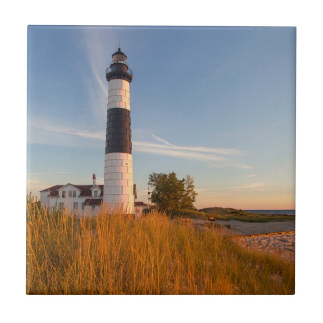 Carreau Phare Big Sable Point Sur Le Lac Michigan 3 (Devant)
