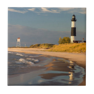 Carreau Phare de Big Sable Point sur le lac Michigan 2