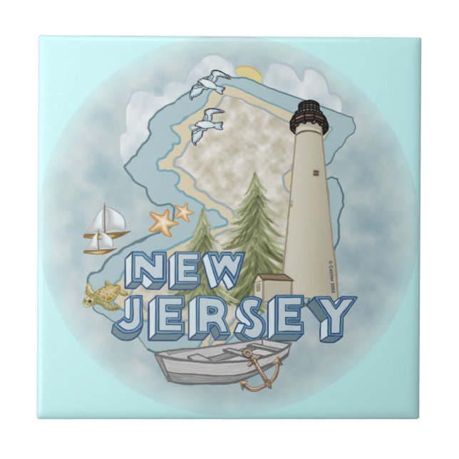 Carreau Phare du New Jersey (Devant)