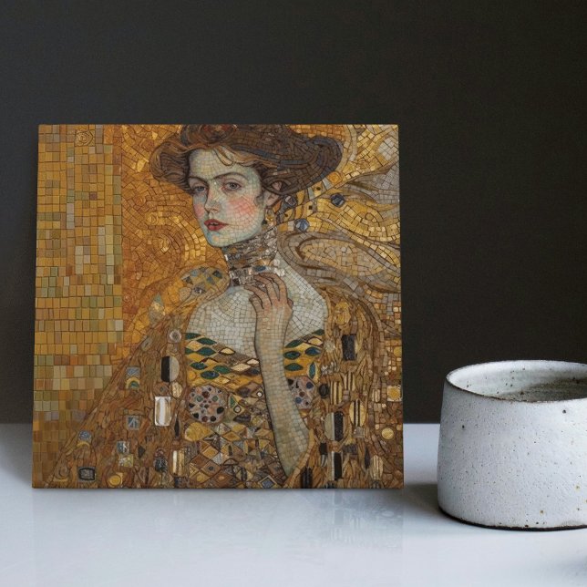Carreau Phase d'or Gustav Klimt Mosaïque Edwardienne C (Créateur téléchargé)