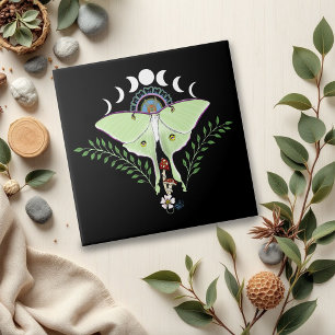 Carreau Phases Luna Moth Moon Noir