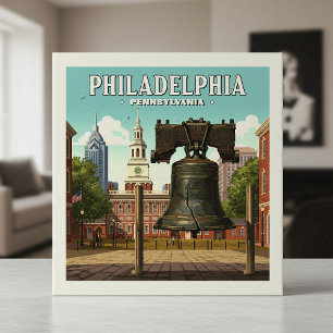 Carreau Philadelphie vintage Pennsylvanie