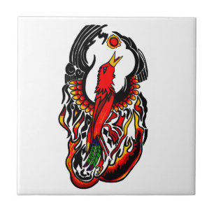 Carreau Phoenix En Feu