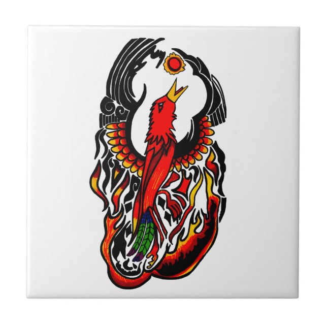 Carreau Phoenix En Feu (Devant)